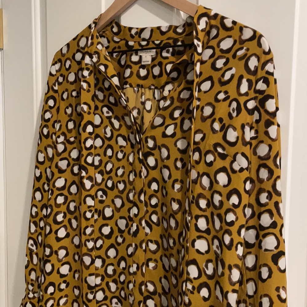 J. Crew Animal Print Blouse